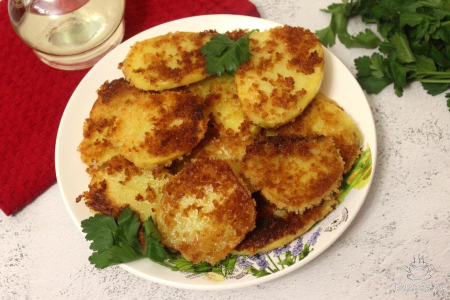 Картофель в панировке - пошаговый рецепт с фото
