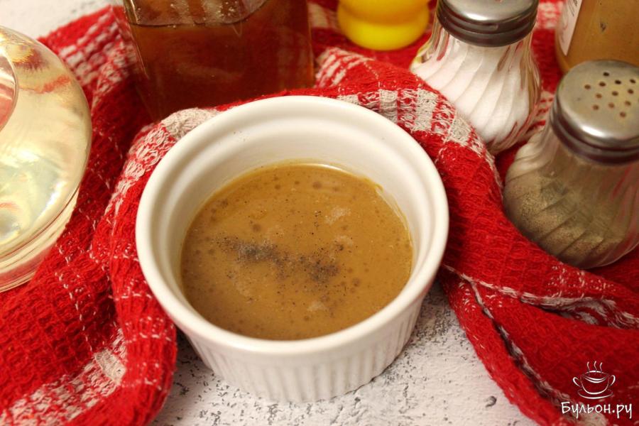 Медово-горчичная заправка для салатов - пошаговый рецепт с фото
