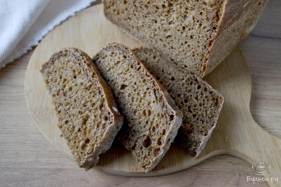 Хлеб Бородинский на ржаной закваске в хлебопечке - пошаговый рецепт с фото