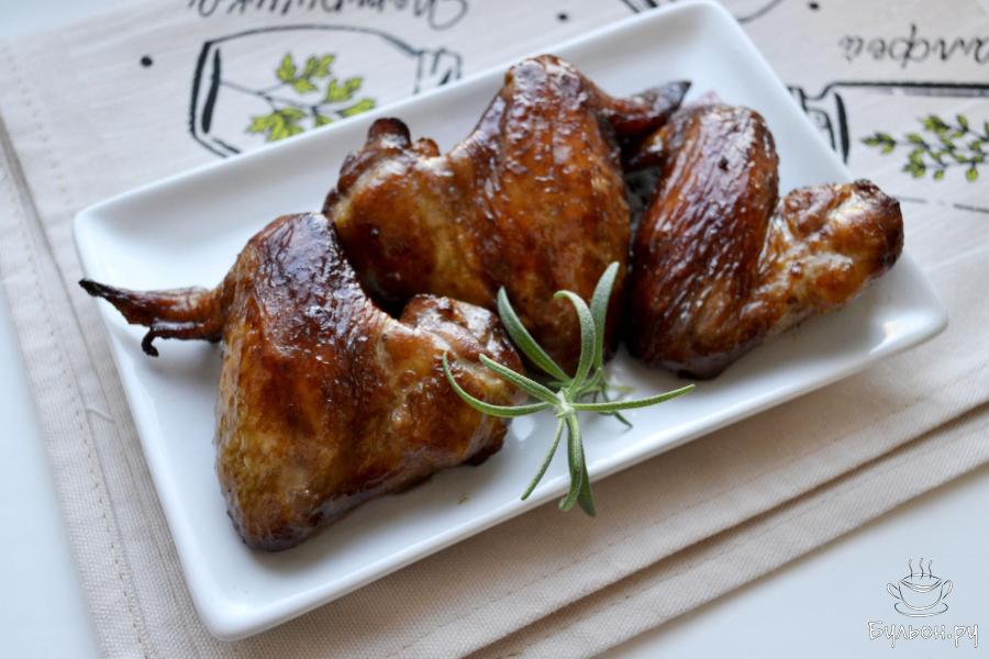 Куриные крылышки, запеченные в аэрогриле - пошаговый рецепт с фото