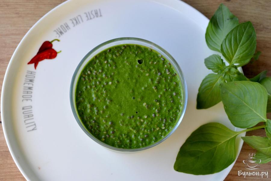 Чиа пудинг на кефире со свежей зеленью - пошаговый рецепт с фото