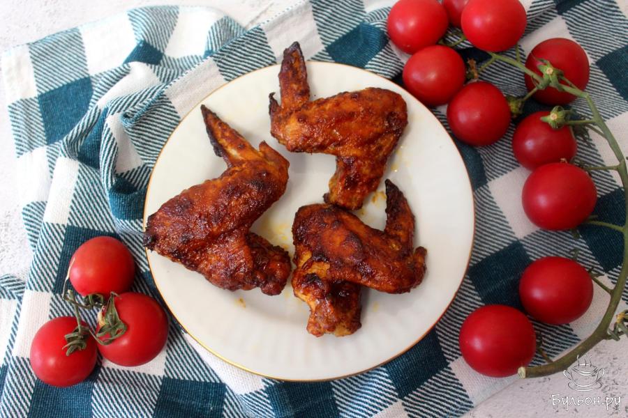 Куриные крылышки барбекю в духовке - пошаговый рецепт с фото