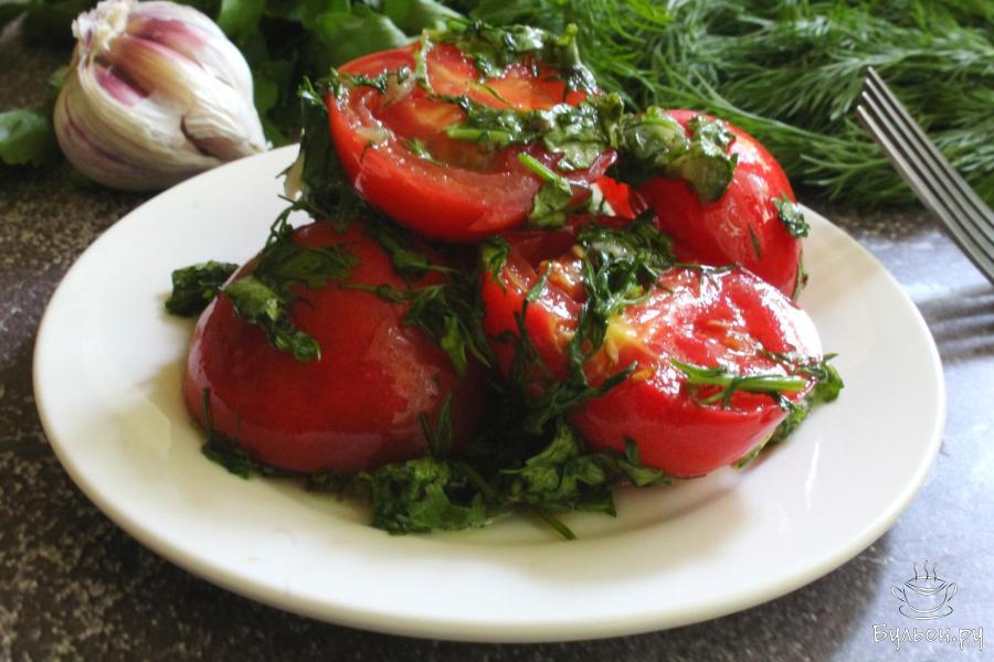Быстрые соленые помидоры с медом и тмином - пошаговый рецепт с фото