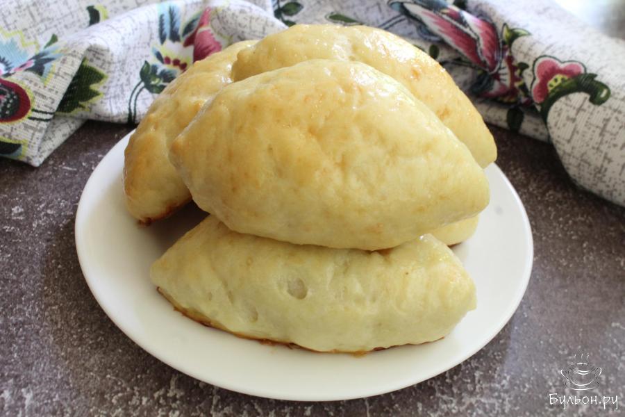 Пирожки на кефире с яблоками в духовке - пошаговый рецепт с фото