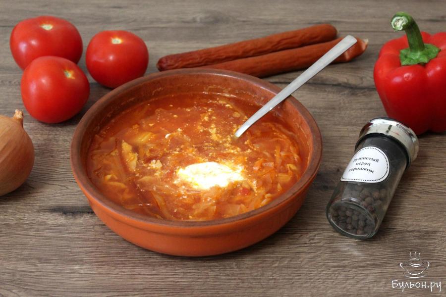 Борщ с маринованной свеклой и квашеной капустой Борщ с маринованной свеклой и квашеной капустой