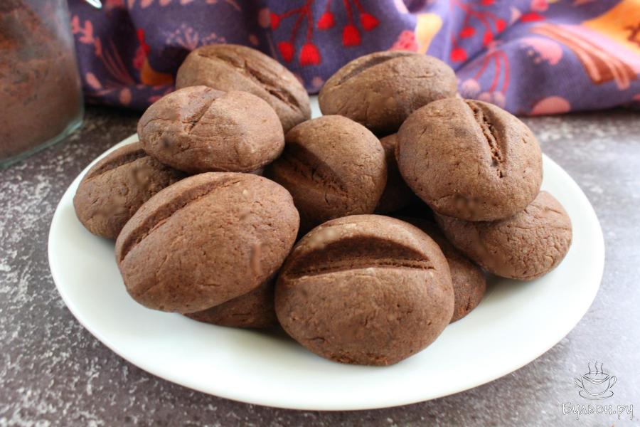 Шоколадное печенье Кофейные зерна Шоколадное печенье Кофейные зерна