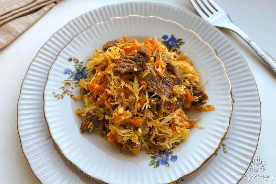 Салат из редьки с говядиной, морковью и луком Салат из редьки с говядиной, морковью и луком