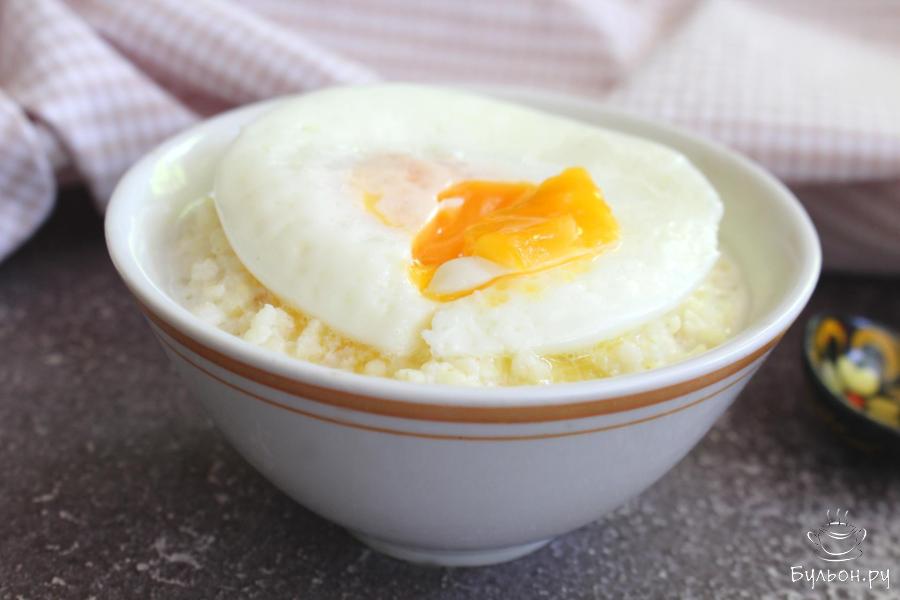 Пшенная каша на молоке с яйцом пашот Пшенная каша на молоке с яйцом пашот