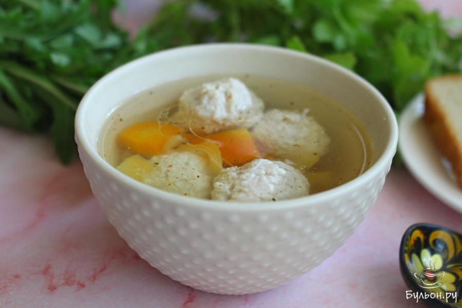 ПП суп с куриными фрикадельками и овощами ПП суп с куриными фрикадельками и овощами
