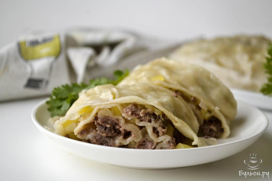 Ханум с фаршем и картофелем Ханум с фаршем и картофелем