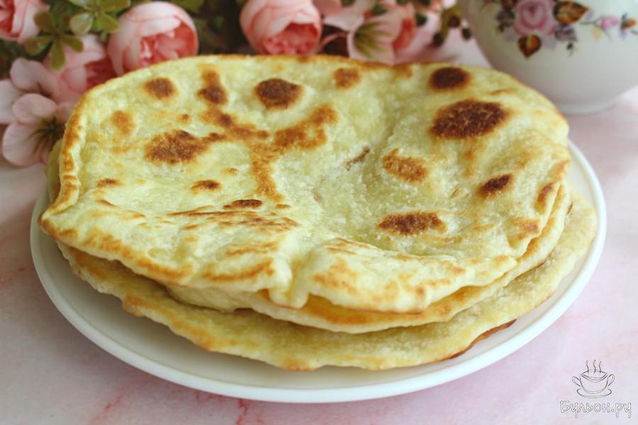 Быстрые лепешки на майонезе на сковороде