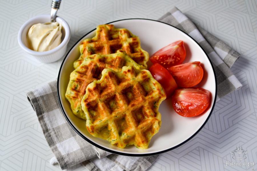 Вафли картофельные в электровафельнице