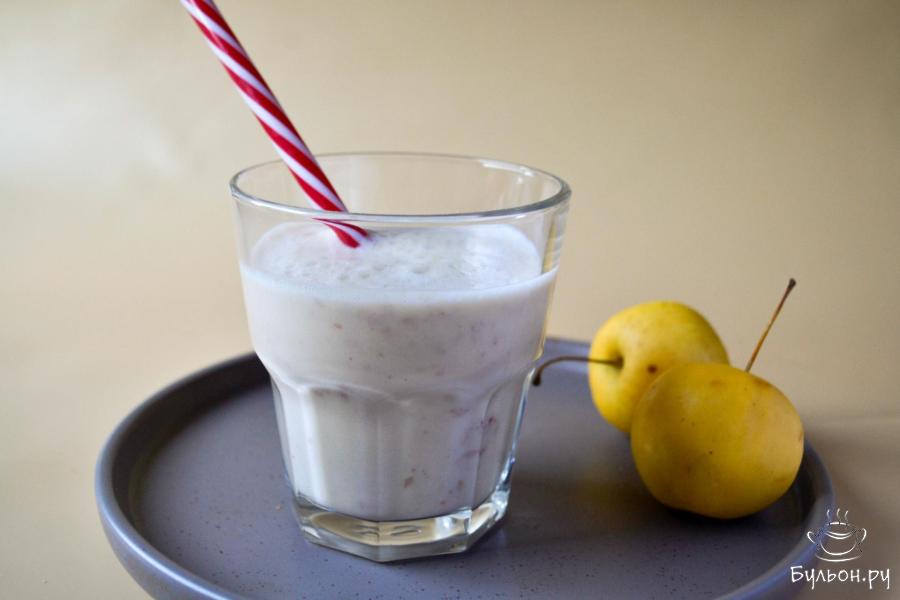 Смузи из кефира и запеченных яблок
