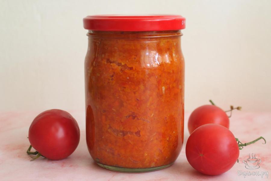 Морковная икра с помидорами на зиму