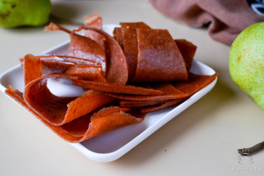 Пастила яблочно-грушевая в сушилке