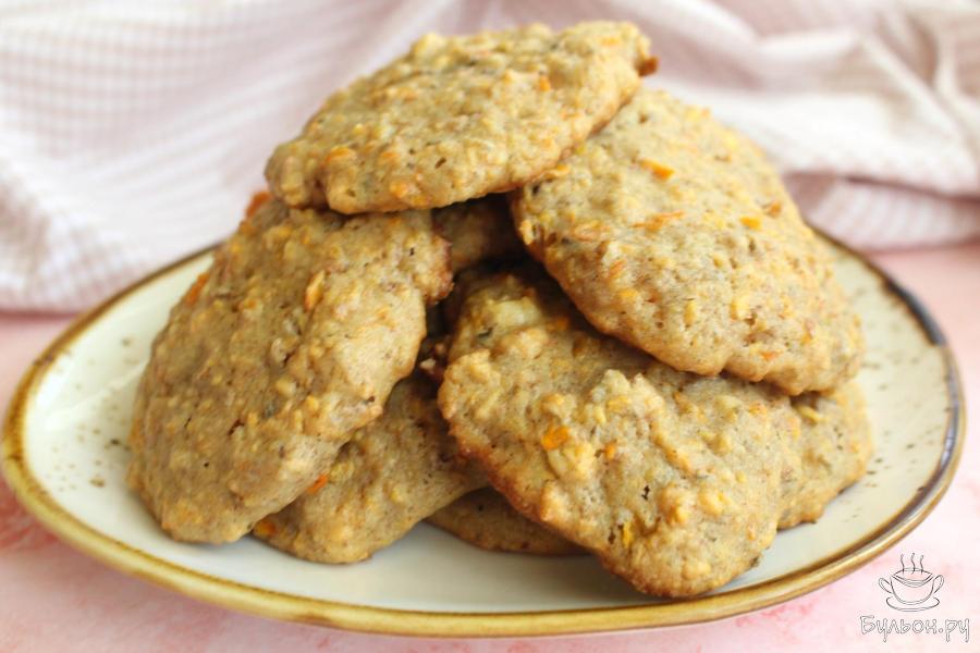 Печенье с хурмой и орехами в духовке