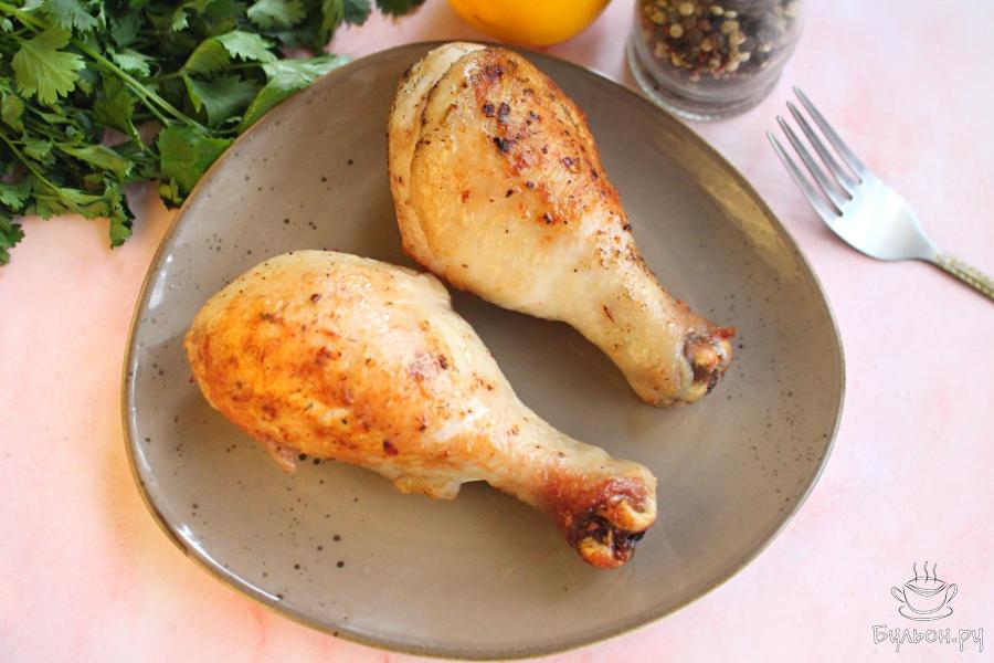 Жареные куриные голени на сковороде