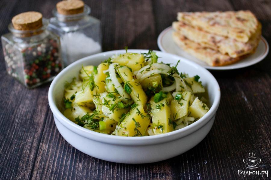 Салат Холостяк с картошкой