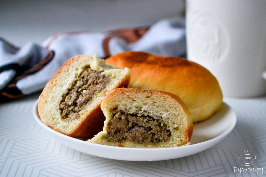 Пирожки с ливером из готового дрожжевого теста в духовке