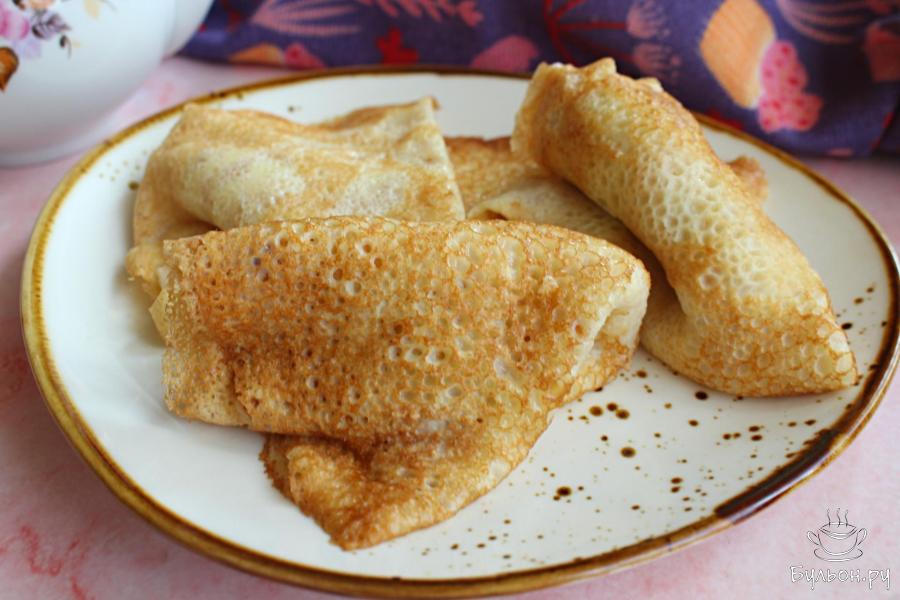 Тонкие блинчики в молочной заливке Маканки