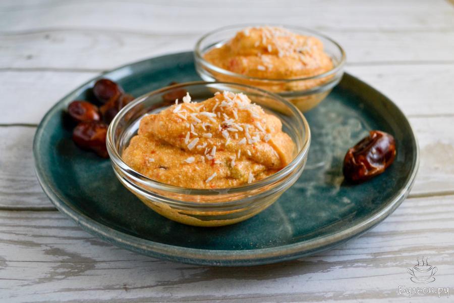 Десерт из творога и хурмы