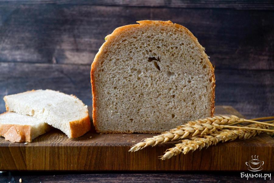 Хлеб из разных видов муки на дрожжах в хлебопечке