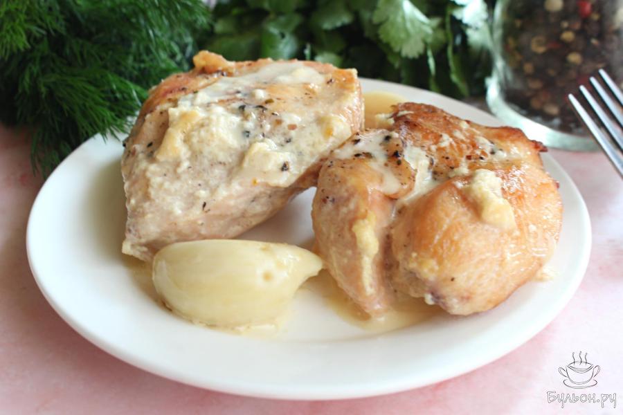 Куриная грудка в молоке в духовке