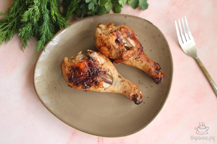 Жареные голени с горчицей и винным уксусом