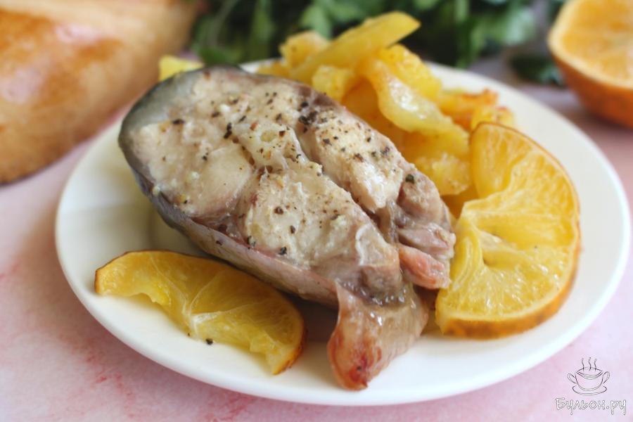 Картошка с пангасиусом под фольгой в духовке