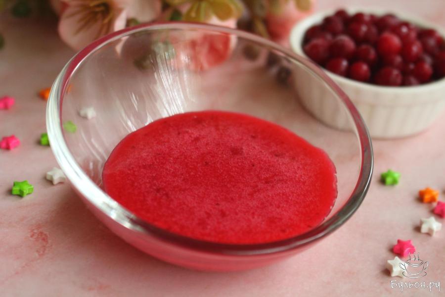 Ягодная глазурь из брусники для куличей